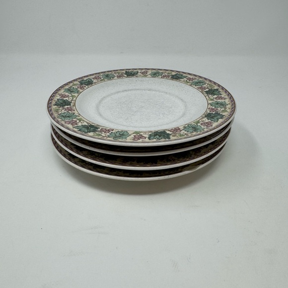 4 Piece Vintage CHRISTOPHER STUART Y2220 BERKSHIRE SAUCERS THAILAND USED GHA1 - Picture 12 of 12